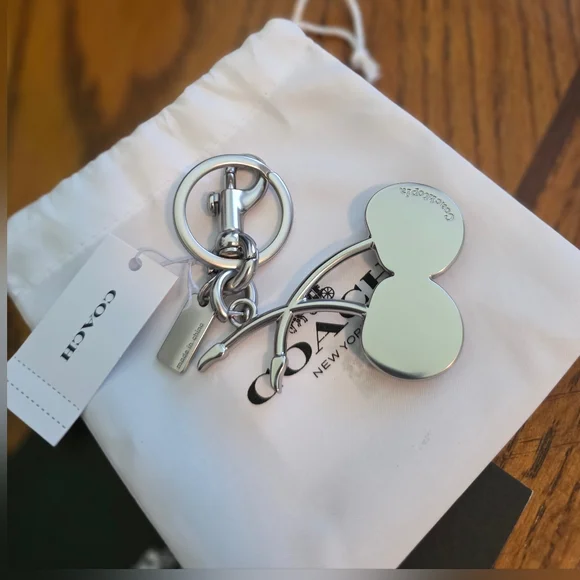 Coach Coachtopia Black Cherry Keychain / Bag Charm - Picture 10 of 11